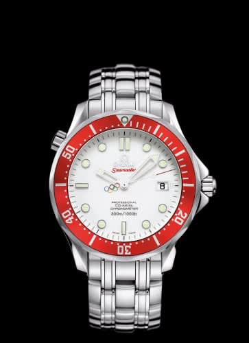 Omega Seamaster Diver 300M Co-Axial 41 Stainless Steel / White / Bracelet / Vancouver Olympics