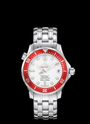 Omega Seamaster Diver 300M Co-Axial 36.25 Stainless Steel / White / Bracelet / Vancouver Olympics