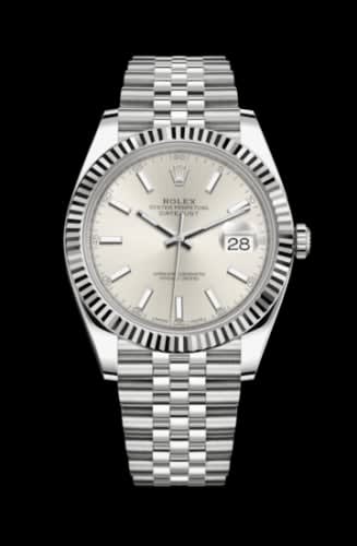 Rolex Datejust 41 Stainless Steel Fluted / Jubilee / Silver
