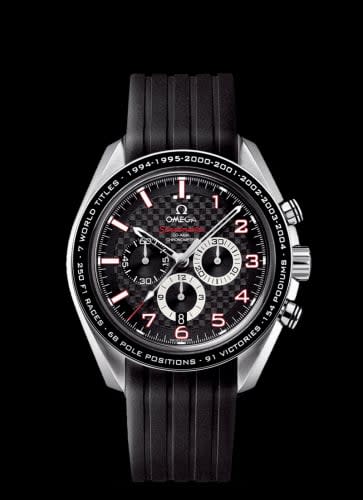 Omega Speedmaster Co-Axial 44.25 Stainless Steel / Carbon / Rubber / Schumacher the Legend