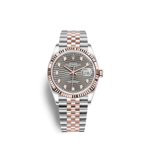 Rolex Datejust 36 Stainless Steel / Everose / Fluted / Slate - Fluted - Diamond / Jubilee