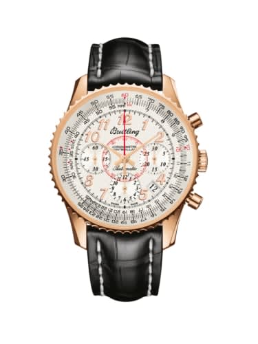 Breitling Montbrillant 01 Red Gold / Mercury Silver / Croco