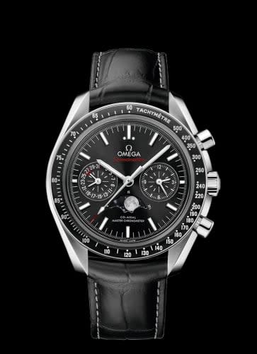 Omega Speedmaster Moonphase Chronograph Master Chronometer Stainless Steel / Black