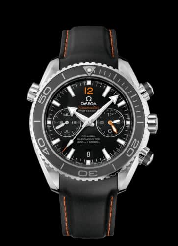 Omega Seamaster Planet Ocean 600M Co-Axial 45.5 Chronograph Stainless Steel / Orange Numerals / Rubber