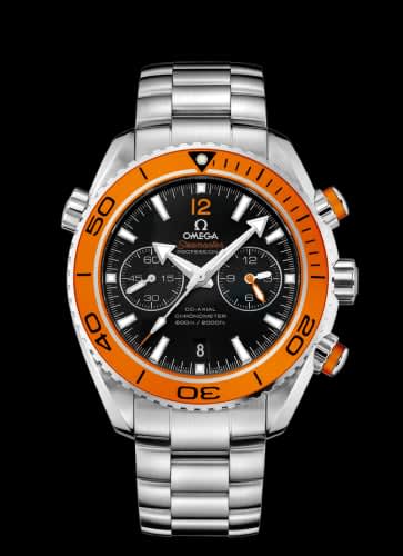 Omega Seamaster Planet Ocean 600M Co-Axial 45.5 Chronograph Stainless Steel / Orange / Bracelet