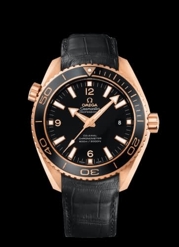 Omega Seamaster Planet Ocean 600M Co-Axial 45.5 Red Gold / Ceragold / Alligator