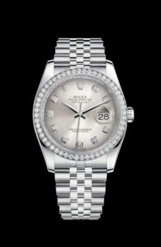 Rolex Datejust 36 Stainless Steel Diamond / Jubilee / Silver Diamonds