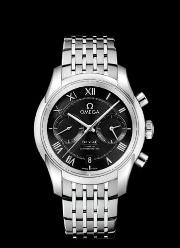Omega De Ville Co-Axial 42 Chronograph Stainless Steel / Black / Bracelet