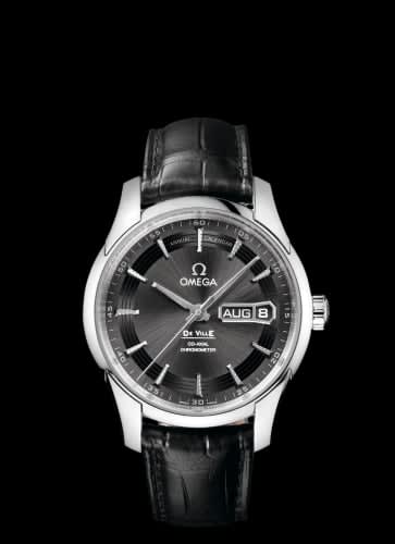 Omega De Ville Hour Vision Co-Axial Annual Calendar Stainless Steel / Slate