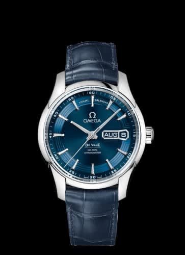 Omega De Ville Hour Vision Co-Axial Annual Calendar Stainless Steel / Blue / Orbis