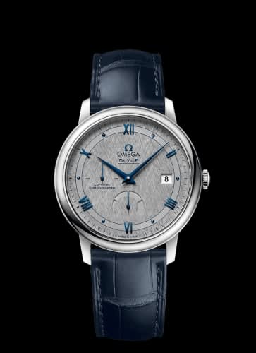 Omega De Ville Prestige Co-Axial 39.5 Power Reserve Stainless Steel / Vintage Grey Silk