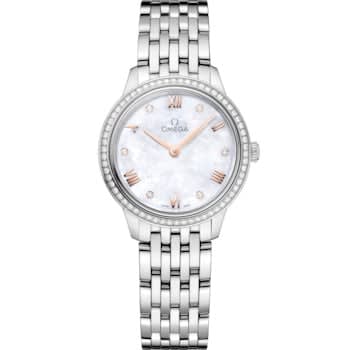 Omega De Ville Quartz 27.5 Stainless Steel - Diamond / MOP / Bracelet