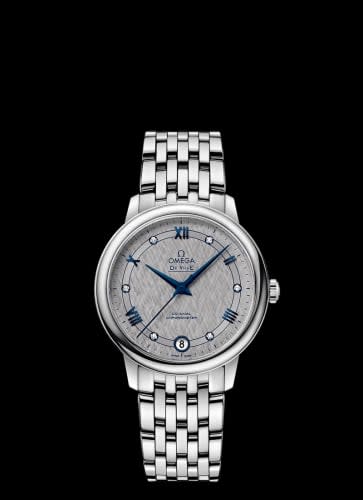 Omega De Ville Prestige Co-Axial 32.7 Stainless Steel / Vintage Grey Silk / Bracelet