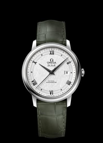 Omega De Ville Prestige Co-Axial 39.5 Stainless Steel / Vintage Silver Silk