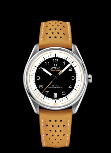 Omega Seamaster Master Co-Axial 39.5 Olympic Timekeeper Stainless Steel / Black / Yellow