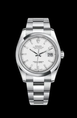 Rolex Datejust 36 Stainless Steel Domed / Oyster / White