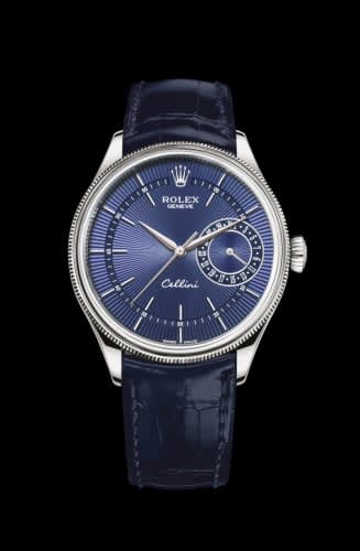 Rolex Cellini Date White Gold / Blue / Alligator Blue