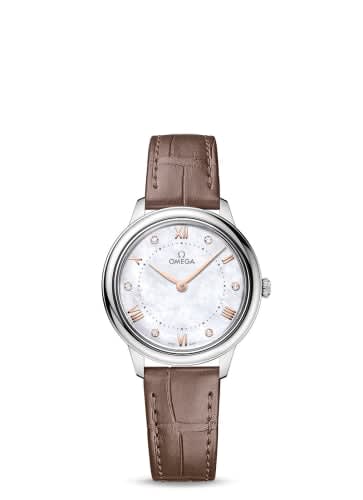 Omega De Ville Quartz 30 Stainless Steel / MOP - Diamond