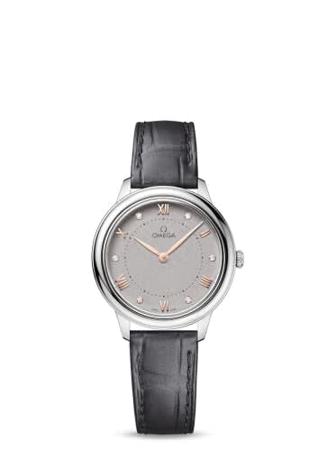 Omega De Ville Quartz 30 Stainless Steel / Grey - Diamond