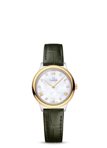 Omega De Ville Quartz 27.5 Stainless Steel - Yellow Gold / MOP - Diamond