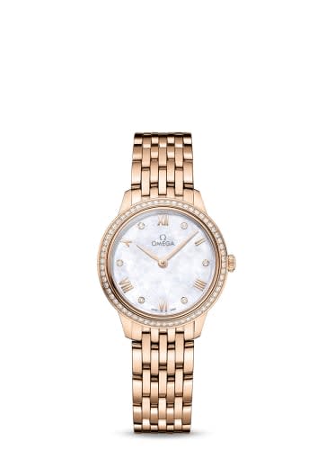 Omega De Ville Quartz 27.5 Sedna Gold - Diamond / MOP - Diamond / Bracelet