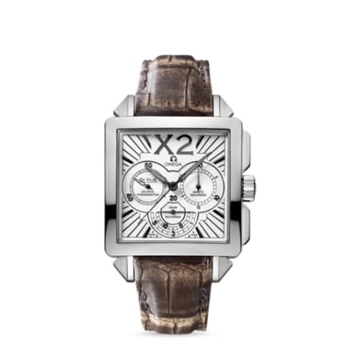 Omega De Ville X2 Co-Axial 37 Chronograph Stainless Steel / Silver