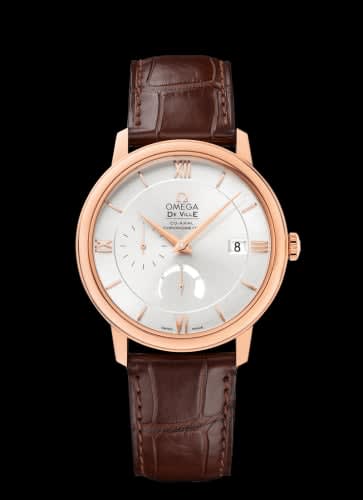 Omega De Ville Prestige Co-Axial 39.5 Power Reserve Red Gold / Silver