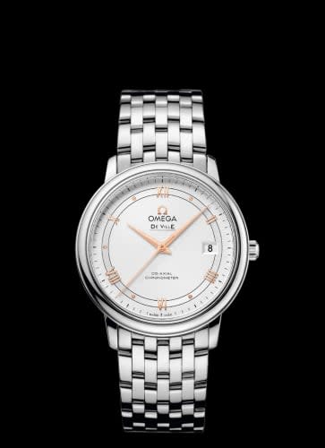Omega De Ville Prestige Co-Axial 36.8 Stainless Steel / Vintage Silver / Bracelet
