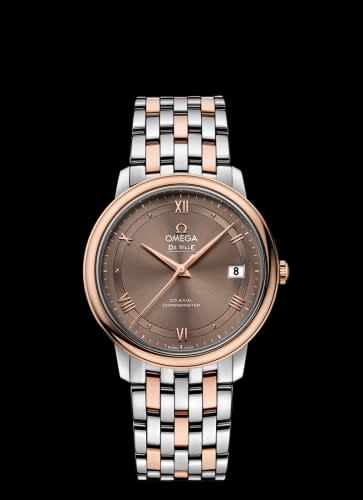 Omega De Ville Prestige Co-Axial 36.8 Stainless Steel / Red Gold / Vintage Brown / Bracelet