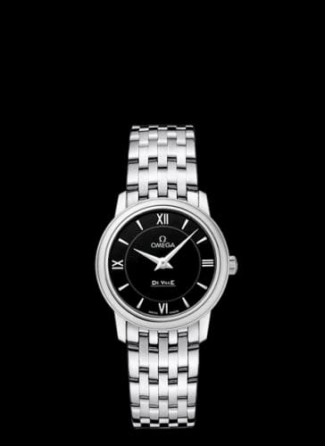 Omega De Ville Prestige Quartz 27.4 Stainless Steel / Black / Bracelet