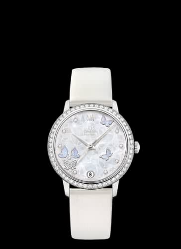 Omega De Ville Prestige Co-Axial 32.7 White Gold / MOP Butterfly / Diamond