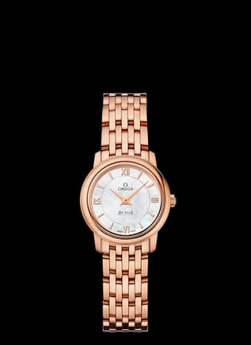 Omega De Ville Prestige Quartz 24.4 Red Gold / MOP / Bracelet