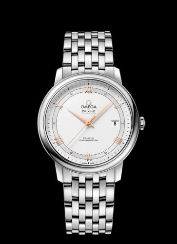 Omega De Ville Prestige Co-Axial 39.5 Stainless Steel / Vintage Silver / Bracelet