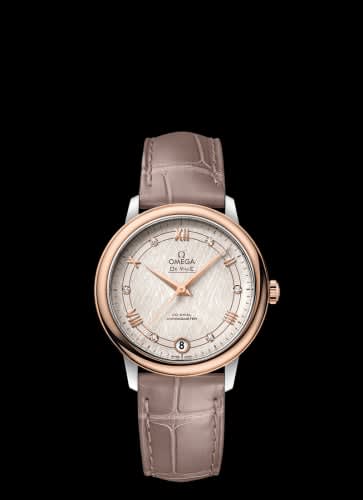 Omega De Ville Prestige Co-Axial 32.7 Stainless Steel / Red Gold / Vintage Silver Silk