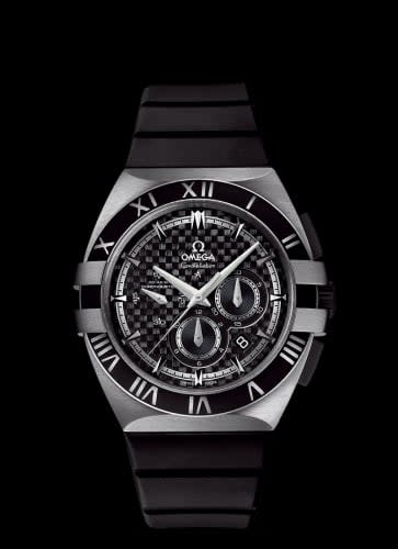Omega Constellation Co-Axial 41 Chronograph Double Eagle Titanium / Carbon / Rubber