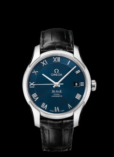 Omega De Ville Co-Axial 41 Stainless Steel / Blue