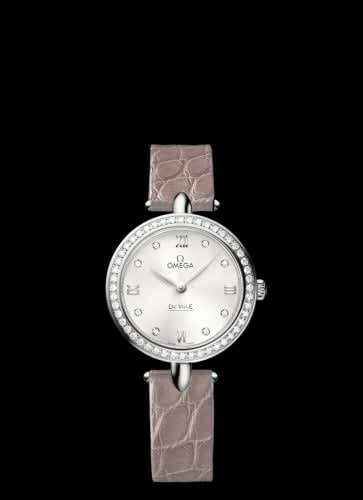 Omega De Ville Prestige Dewdrop Quartz 27.4 Stainless Steel / Diamond / Silver