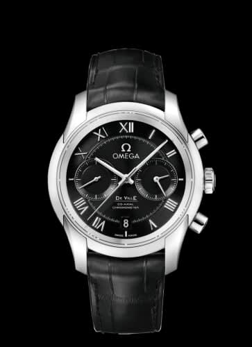 Omega De Ville Co-Axial 42 Chronograph Stainless Steel / Black
