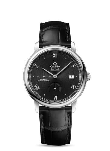 Omega De Ville Prestige Co-Axial 39.5 Power Reserve Stainless Steel / Black Sunburst