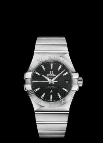 Omega Constellation Co-Axial 35 Stainless Steel / Black Clous de Paris