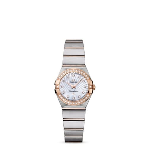 Omega Constellation Quartz 24 Brushed Stainless Steel / Red Gold / Diamond / MOP Supernova