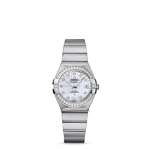 Omega Constellation Co-Axial 27 Brushed Stainless Steel / Diamond / MOP Supernova