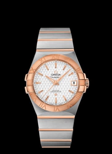 Omega Constellation Co-Axial 35 Stainless Steel / Red Gold / Lozenge Silver