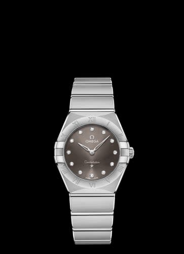 Omega Constellation Manhattan 28 Quartz Stainless Steel / Grey - Diamond