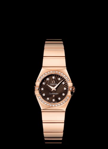 Omega Constellation Quartz 24 Polished Red Gold / Diamond / Brown Supernova