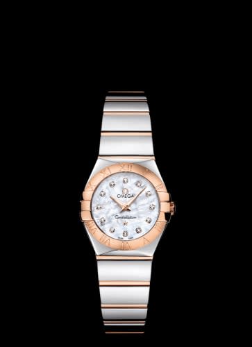Omega Constellation Quartz 24 Polished Stainless Steel / Red Gold / MOP