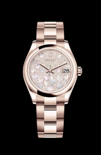 Rolex Datejust 31 Rose Gold / Domed / Butterfly / Oyster