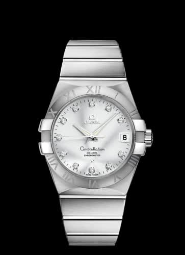 Omega Constellation Co-Axial 38 Stainless Steel / Silver