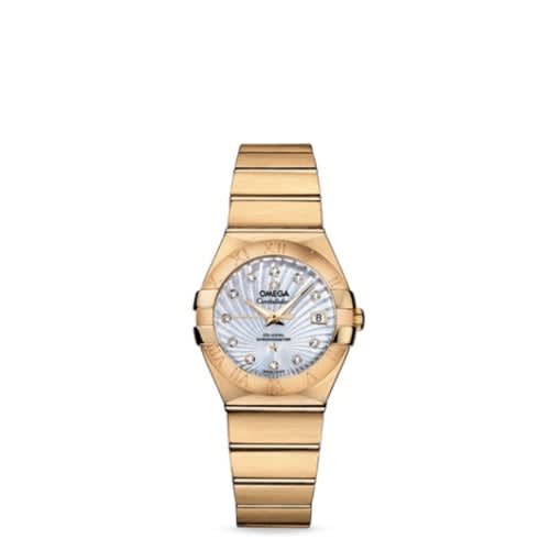 Omega Constellation Co-Axial 27 Brushed Yellow Gold / MOP Supernova