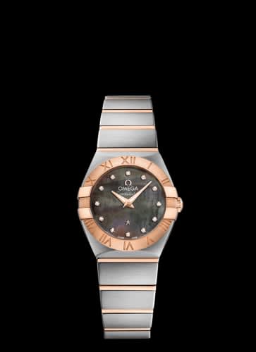 Omega Constellation Quartz 24 Stainless Steel / Red Gold / Brown MOP